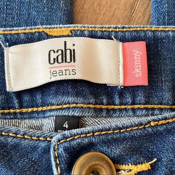 CABI DOVER Skinny Jeans 4 #3385 Med Wash EUC - Picture 7 of 8